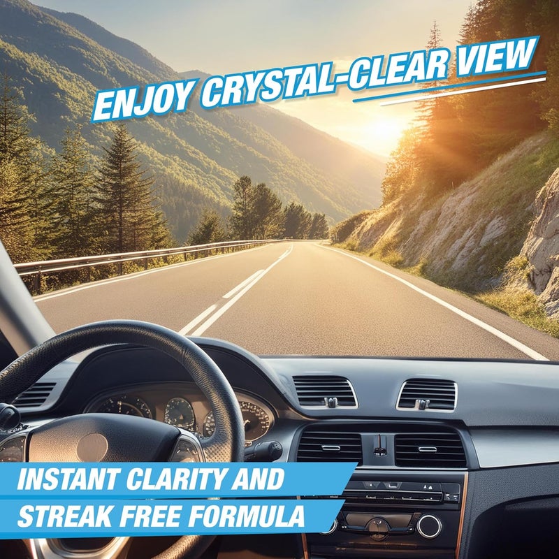 Wavex Windshield Washer Fluid for Car (5L) | Car Windshield Cleaner Concentrate | Lubricates Glass Cleaner Wiper, Prevents Scratches, Works well as a Glass Cleaner, Contains De-Icer Formulation - Image 3