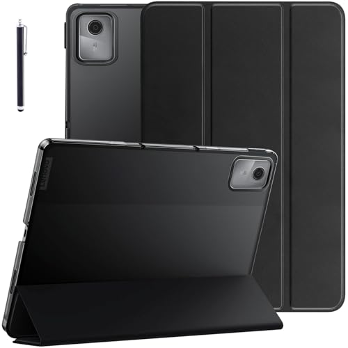 Robustrion Cover for Lenovo Idea Tab 11 inch Cover Case, Trifold Flip Cover Case for Lenovo Idea Tab Cover 11" Tablet with Translucent Back [Auto Sleep Wake Support] - Black - Image 1