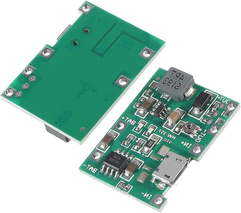 AEDIKO 5pcs 18650 Lithium Li-ion Battery Charger Module+ 5pcs 18650 Battery Holder for 18650 Lithium Battery Fast Charging Boost Mobile Power Protection PCB Board - Image 2