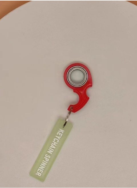 Keychain Spinner Multifunctional Portable Fidget Spinning Toy Newfangled Coping with Stress Rotating Key Ring Boutique Simple Key Accessories Gift for Finger Exercise