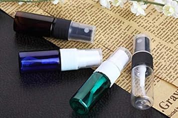 VASANA 12PCS 10ml Empty Small Spray Bottle Green Plastic Fine Mist Spray Bottle Sprayer for Travel Cleaning Water Essential Oils Perfumes and More - Image 4