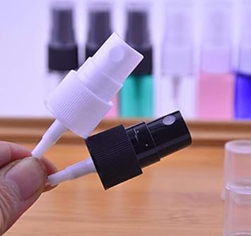 VASANA 12PCS 10ml Empty Small Spray Bottle Green Plastic Fine Mist Spray Bottle Sprayer for Travel Cleaning Water Essential Oils Perfumes and More - Image 2
