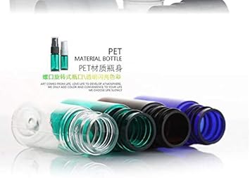 VASANA 12PCS 10ml Empty Small Spray Bottle Green Plastic Fine Mist Spray Bottle Sprayer for Travel Cleaning Water Essential Oils Perfumes and More - Image 5