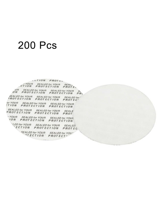 Patikil 51Mm/2.01" Foam Lid Liner, 200Pack Adhesive Ps Liner Pressure Sensitive Seal Cap Liners Resistant Tamper For Plastic Glass Jar Bottle Seals - Image 3