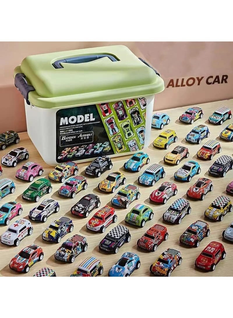 FEND Toy Cars Pull Back Vehicles Party Favors 50 pcs| Mini Race Cars for Kids Boys Girls Toddlers | Birthday Toys No Batteries Required - Image 1