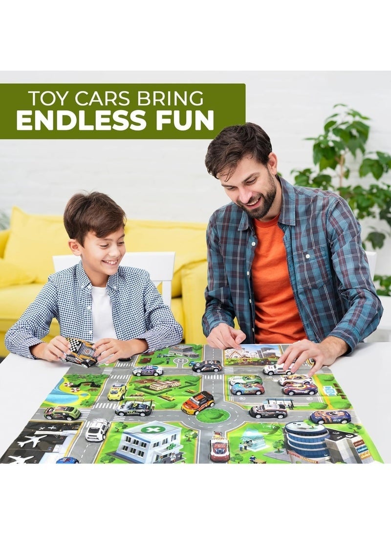 FEND Toy Cars Pull Back Vehicles Party Favors 50 pcs| Mini Race Cars for Kids Boys Girls Toddlers | Birthday Toys No Batteries Required - Image 4