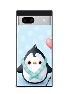 Protective Case Cover For Google Pixel 7a Baby Penguin Design Multicolour