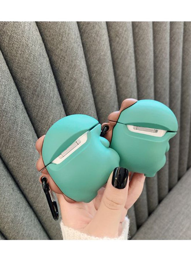 Cute Little Dinosaur Themed Case Cover For Apple AirPods 1/2 Green/White/Brown - Image 2