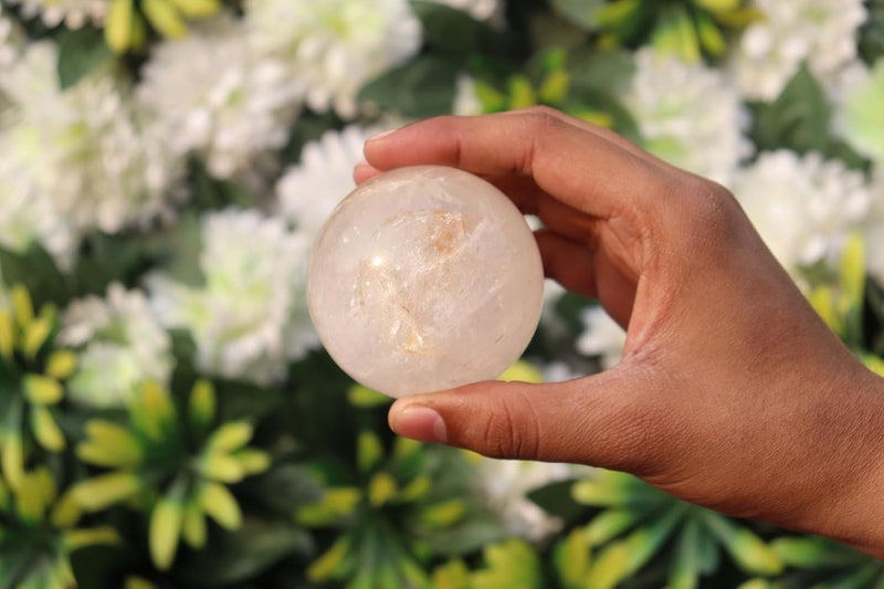 Excel 65mm Rose Quartz Crystal Sphere Ball, 350g, Healing Crystal for Home, Office, Gifts - Image 2