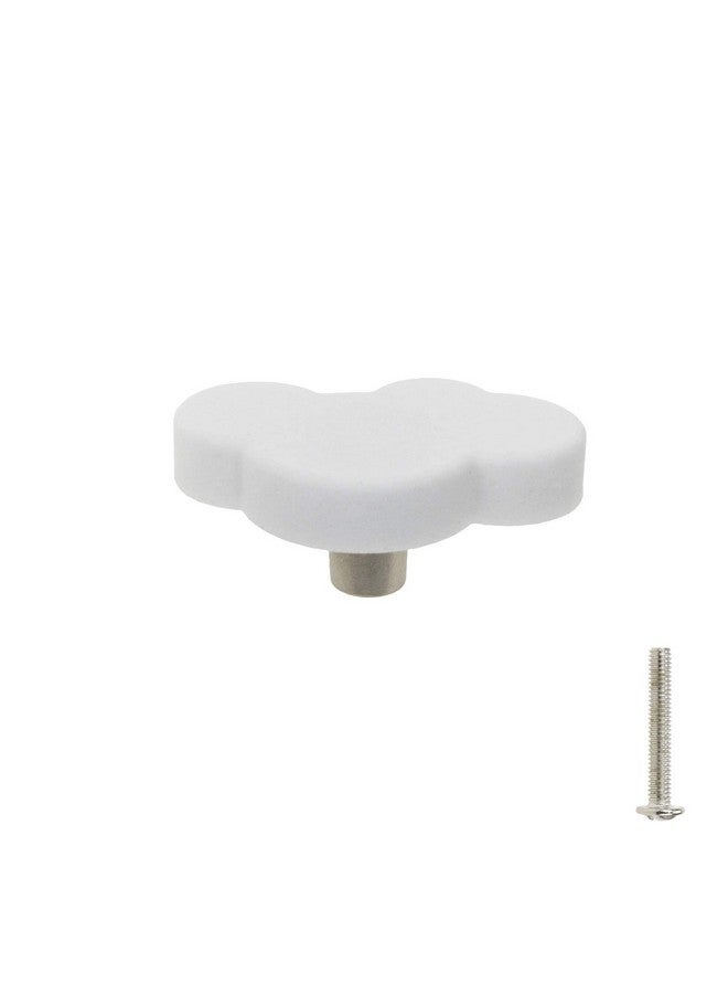 Mcredy Kids Door Knobs Cartoon Dresser Knobs Rubber White Cloud Cartoon Door Knob 2.09x1.22 (Lxw) Cute Cabinet Pulls for Kids' Room Cabinets, Doors, Dresser and Closets Pack of 8 - Image 2