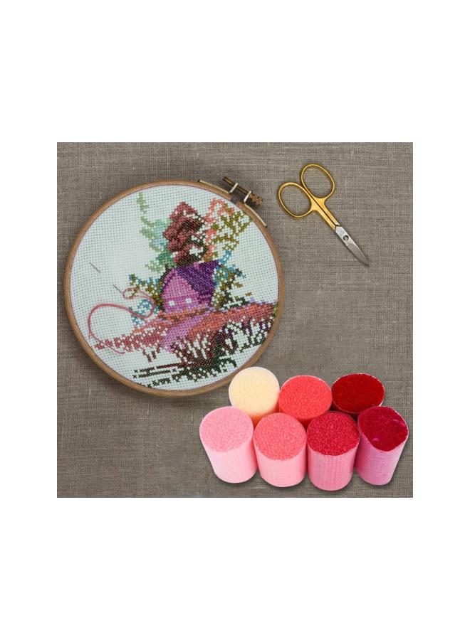 klarako 18 Pcs Latch Hook Kit Colorful Yarn Bundles Precut Rug Yarn DIY Latch Hook Yarn for Handmake Craft Sewing Knitting (Red) - Image 3