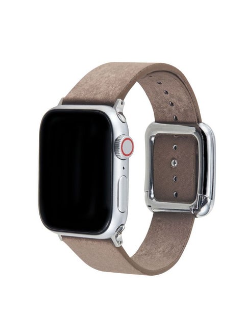 مناسبة لساعة Apple Watch9 لساعة Apple Watch9، مشبك شفط مغناطيسي حديث للرياح، حزام منسوج ناعم، مادة قابلة للتحلل - اللون: 42/44/45 مم بني فاتح