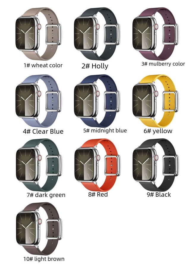 مناسبة لساعة Apple Watch9 لساعة Apple Watch9، مشبك شفط مغناطيسي حديث للرياح، حزام منسوج ناعم، مادة قابلة للتحلل - اللون: 42/44/45 مم بني فاتح