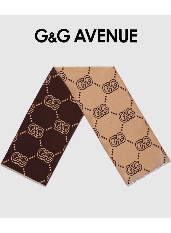 G&G AVENUE Men fashion scarf with soft and warm winter collar, classic thick knitted scarf breathable and lightweight handbag accessories neck scarf men's gift - Image 1