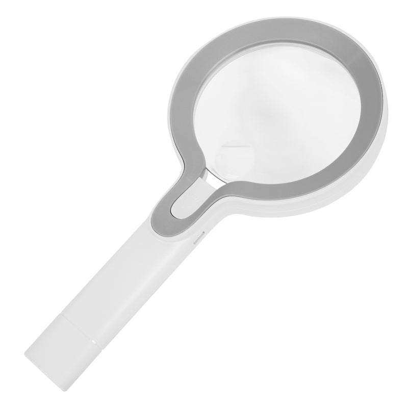 Magnifying Glass: 108mm Handheld 5X 10X Lenses - Scratch-Resistant Durable Acrylic Optical Lens, 29 LED Lights With 3 Adjustable Brightness Levels for Reading Small Prints, Inspection, Elderly and Chi - Image 1