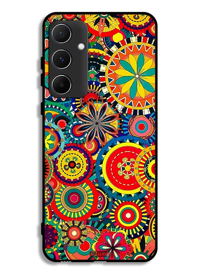Tolwak Samsung Galaxy A55 5G Protective Case Cover Colorful Mandala Pattern - Image 1