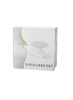 Dania Cake Stand 8 Pieces Set With White Porcelain Plates And Scoop 28,14.5 cm  - Image 5