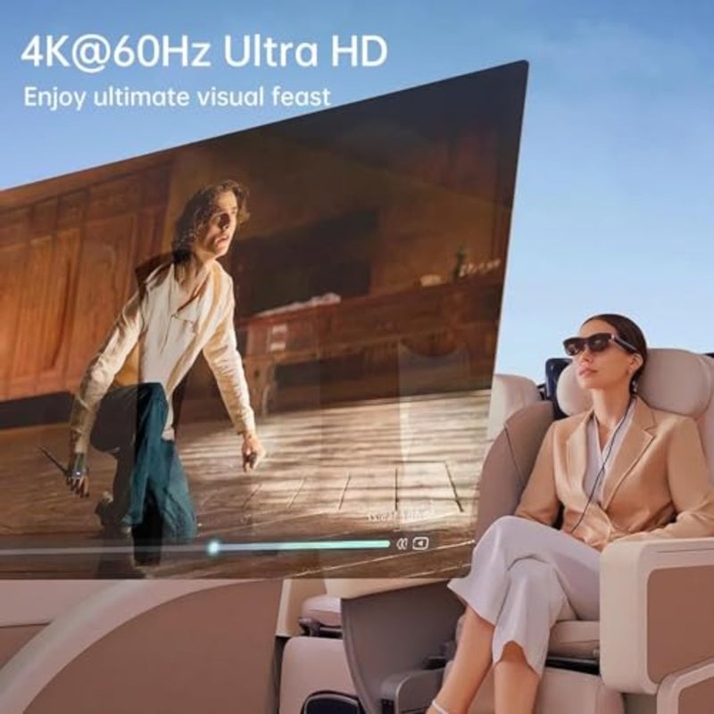 USB-C إلى النظارات ومحول الشحن، محول نظارات AR، الشحن والتشغيل، يتيح ميزات فيديو VR ثلاثية الأبعاد محسنة متعددة الشاشات متوافقة مع iPhone 15/16 Viture/Rokid/Xreal AR Glassses Dual USB C - Image 3