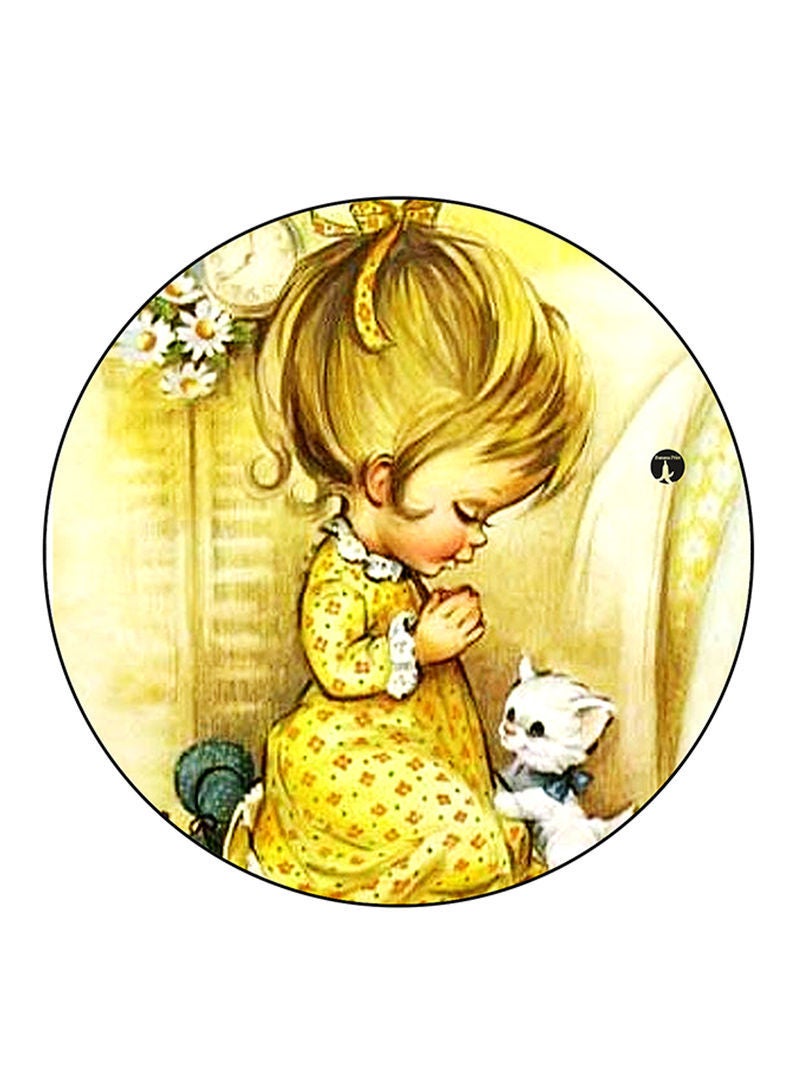 RKN Girl Printed Mouse Pad  Multicolour