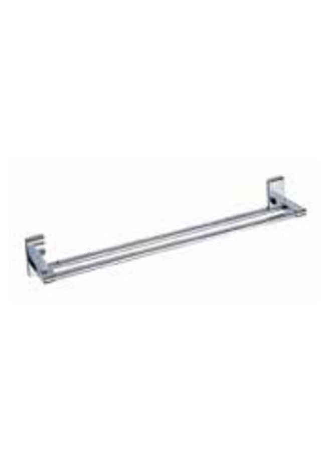 JAWAD Double Towel Holder 75×12 cm-Silver  - Image 1