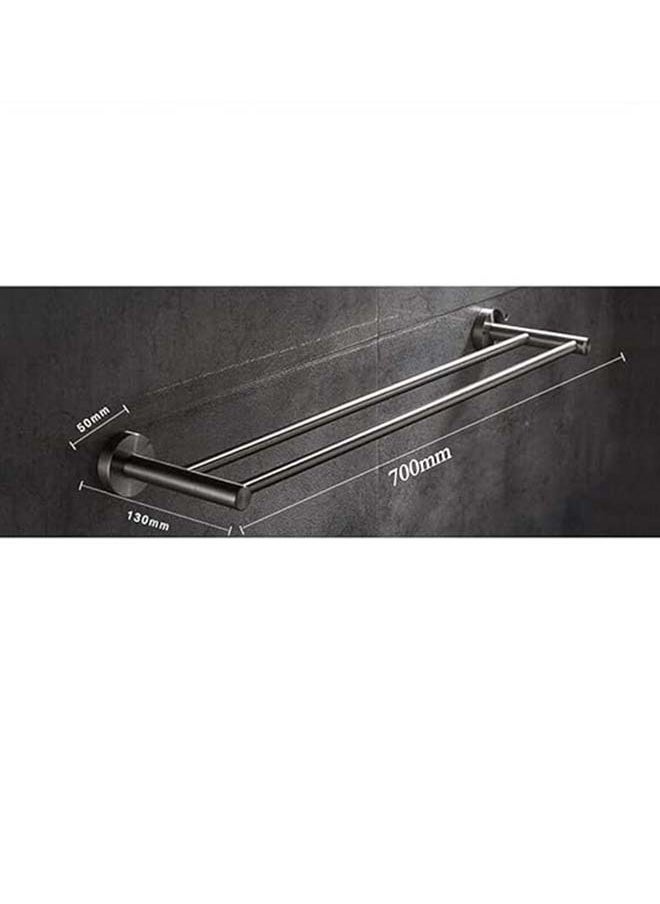 JAWAD Double Towel Holder 75×12 cm-Silver  - Image 2