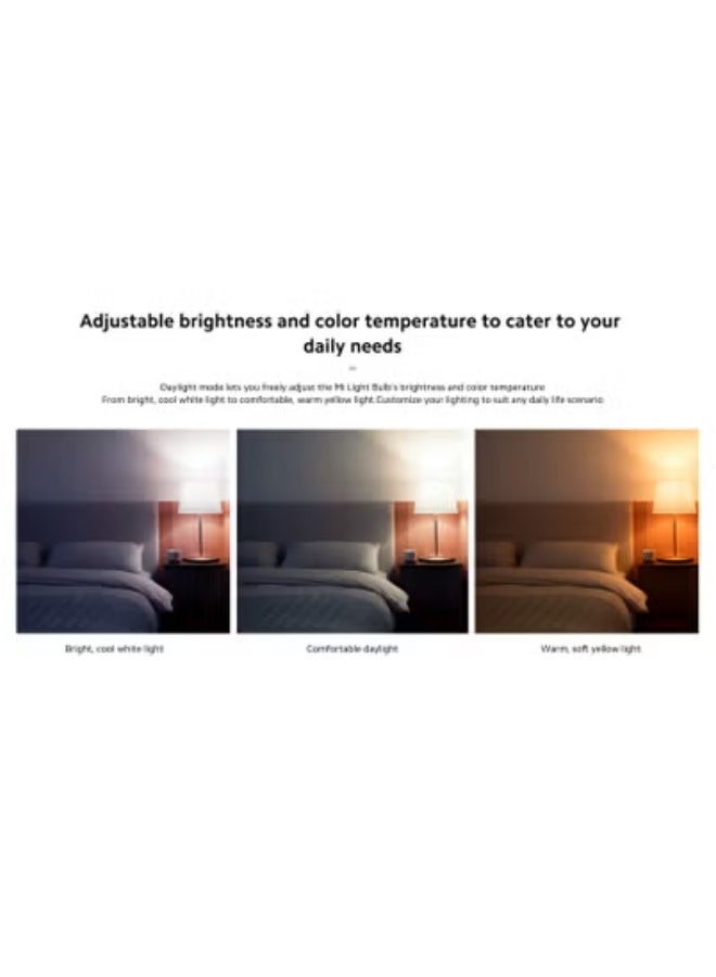 شاومي (5 قطعة) لمبة شاومي Xiaomi Mi Smart LED Essential White and Color GPX4021 |  درجة حرارة لون قابلة للتعديل، 16 مليون لون، تحكم عبر Wi-Fi، متوافق مع أليكسا وGoogle Assistant  - Image 3