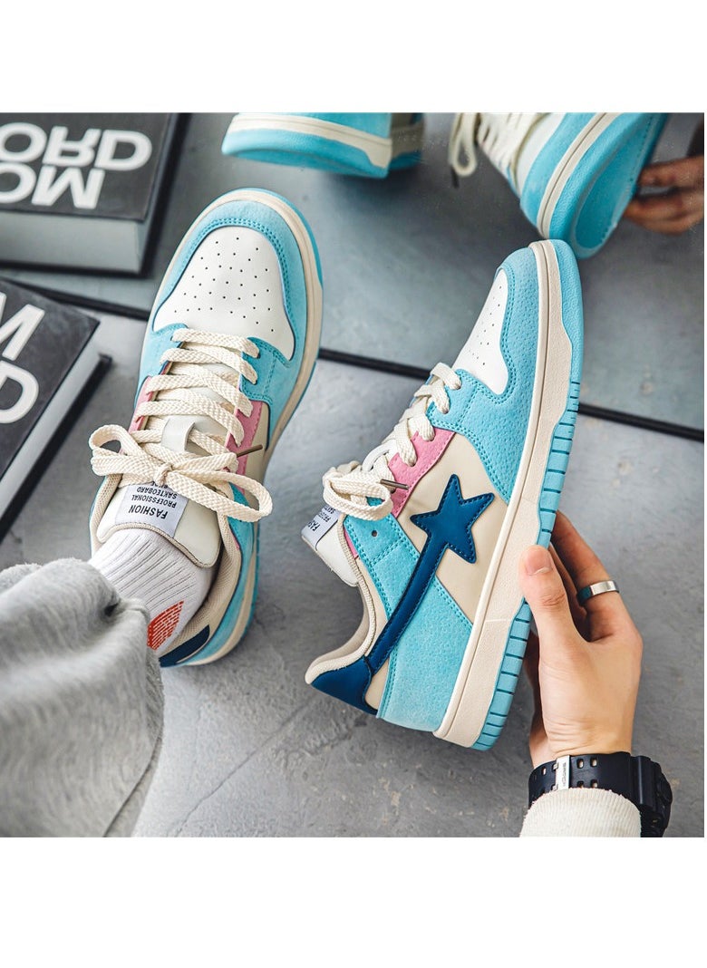 KUYING - New Fashion Trend Men's Board Shoes Gradient Low Top Sports Shoes - Image 1