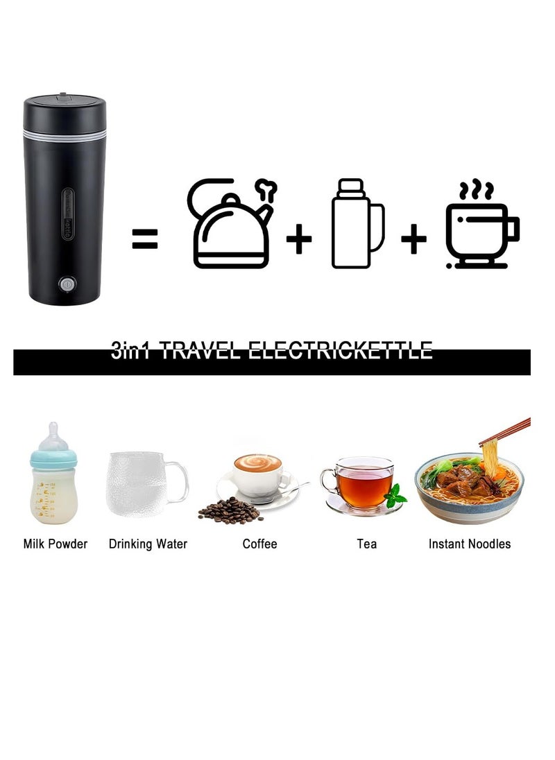 Necomi - Portable Heated Mug, Smart Temperature Control Travel Coffee Mug, 304 Stainless Steel Travel Tea Kettle, Auto Shut Off - Image 1