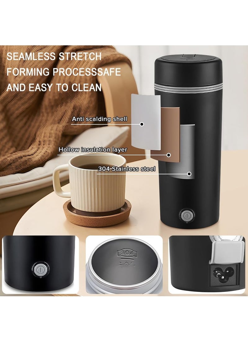 Necomi - Portable Heated Mug, Smart Temperature Control Travel Coffee Mug, 304 Stainless Steel Travel Tea Kettle, Auto Shut Off - Image 1