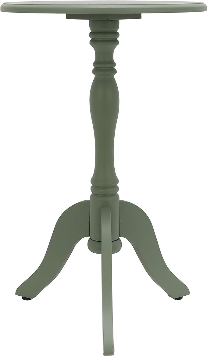 Decor Therapy Simplify Pedestal Accent Table, Olive Branch - Image 1