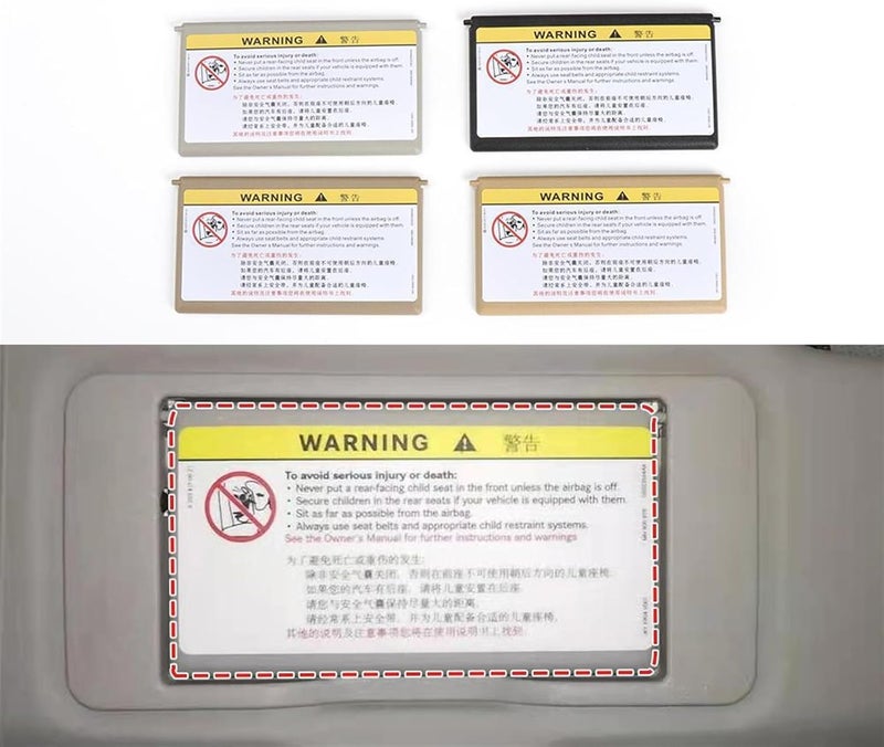 QASULER Sun Visor Shade Mirror Cover for Mercedes-Benz C-Class W203 - Image 3