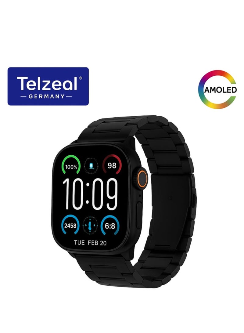 تلزيل ساعة Telzeal S11 Ultra 3  الأناقة والذكاء في معصمك تتميز بشاشة AMOLED مساعد الروبوت الذكي  يساعد في إدارة المهام وتعيين التذكيرات وتقديم اقتراحات ذكية - Image 1