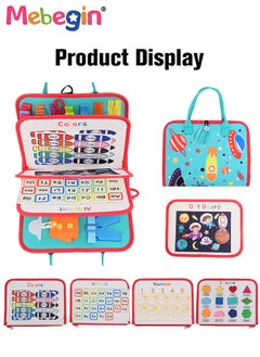 MEBEGIN Montessori Busy Board Toys, Educational Learning Activity Sensory Board, Developing Sensory Toy for Fine Motor Skills, Portable Travel Toy, Made of High Quality Felt Fabrics, Ideal Gift for Kids  - Image 4