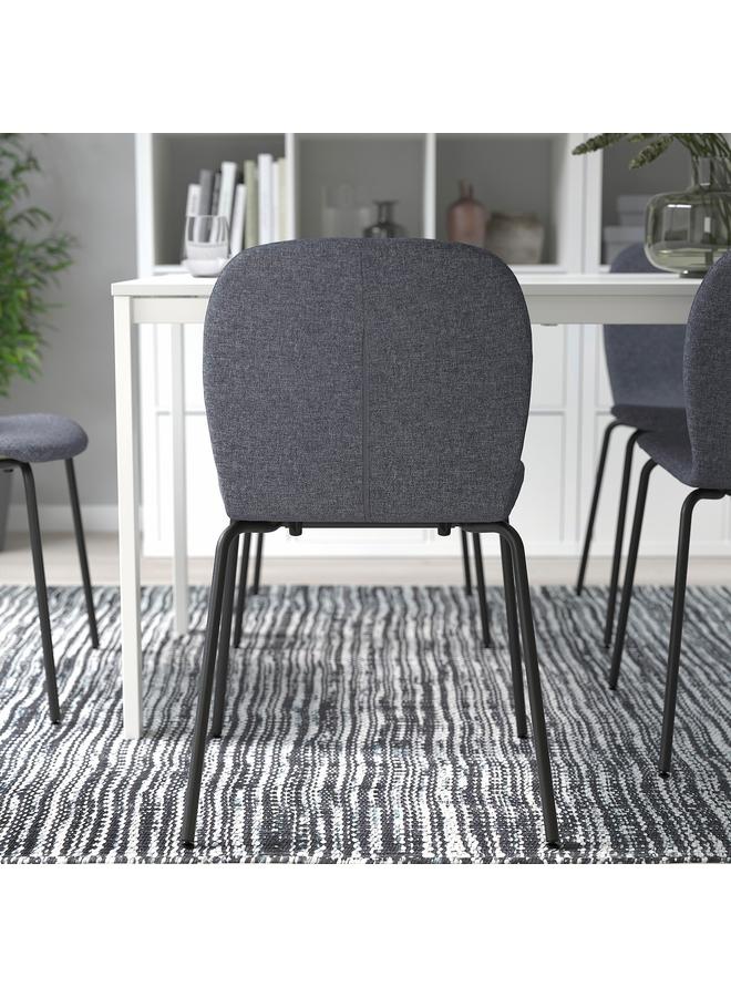 Zaboon Chair, Gunnared Medium Grey/Sefast Black - Image 4