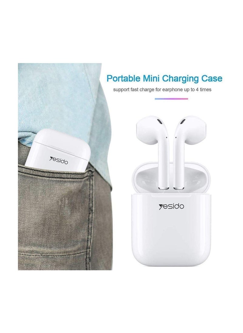 Yesido - Yesido TWS05 High Bass In-Ear Wireless Bluetooth Earbuds With HD Microphone and Nouce Cancelation Compatible With iPhone 13 Pro - Image 1