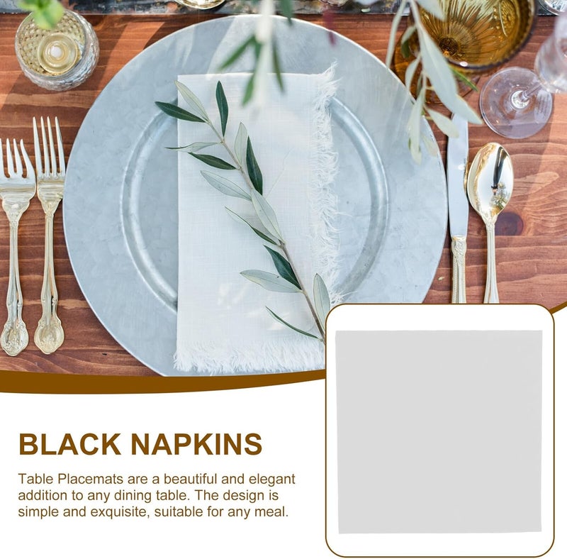 Disposable White Hotel Napkins 50pcs Thick Dust-free Paper Napkins for Wedding Reception Dinner Party Bridal Shower and Restaurant Use - Image 3