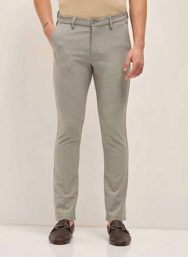 THE BEAR HOUSE Men's Solid 4 Way Stretch Formal Trouser Versatile Office and Travel Pants Comfortable Fit for Everyday Use Easy to Style Bottomwear for Work Weekend and Outings