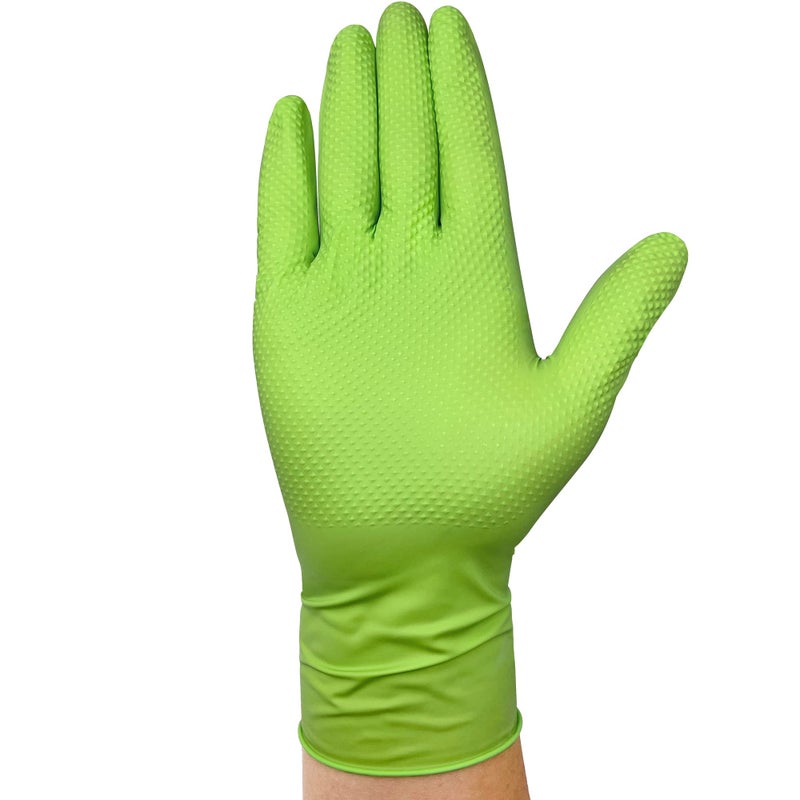 Titanflex 8-Mil Premium Nitrile Gloves  Green  Xxl  Protective Glove  Unisex - Image 2