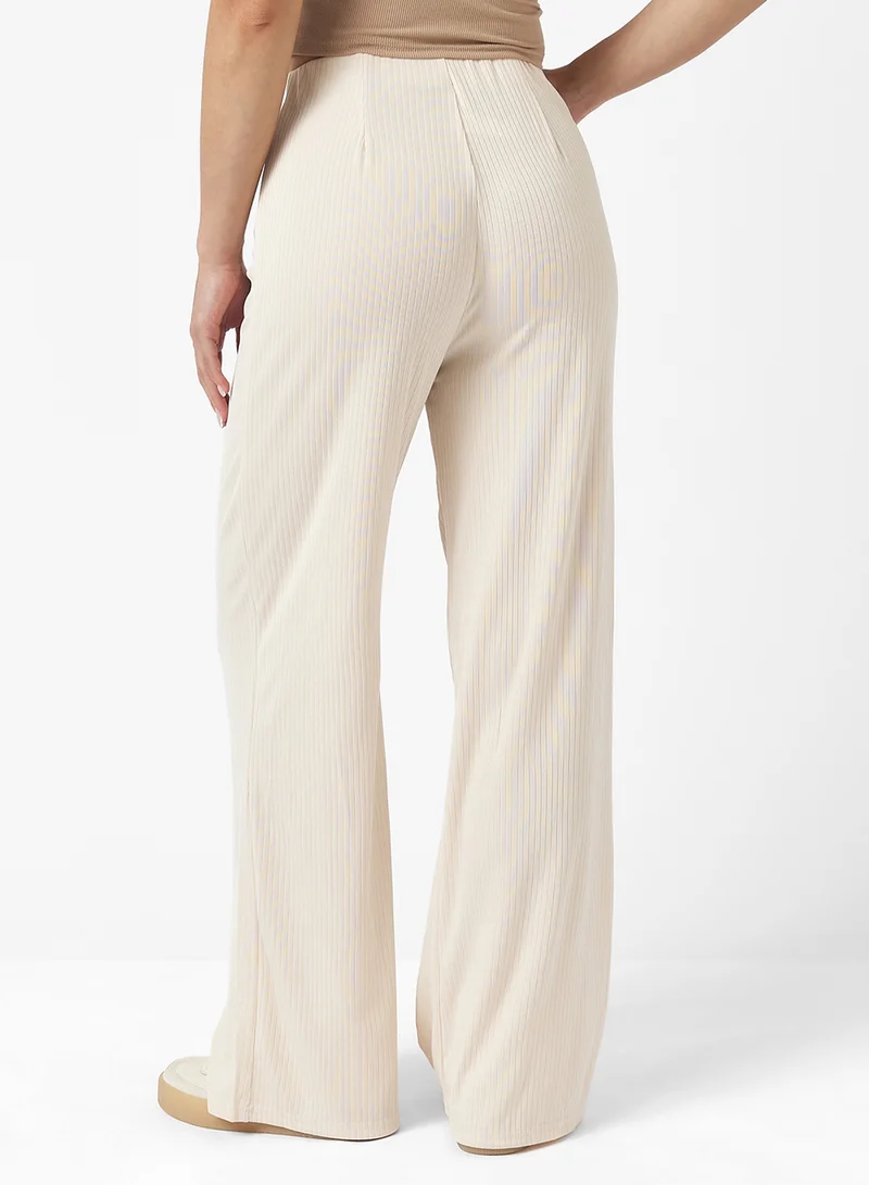 Ginger Basics Ribbed Straight Pants