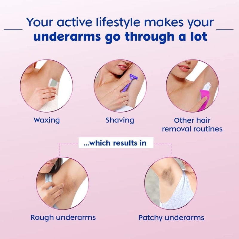 Nivea نيفيا لؤلؤة وجمال 50 مل رول أون مزود بخلاصات اللؤلؤ وزيت الأفوكادو 48 ساعة من السلاسة والجمال تحت الإبطين 0 كحول للنساء عبوة من 3 - Image 4