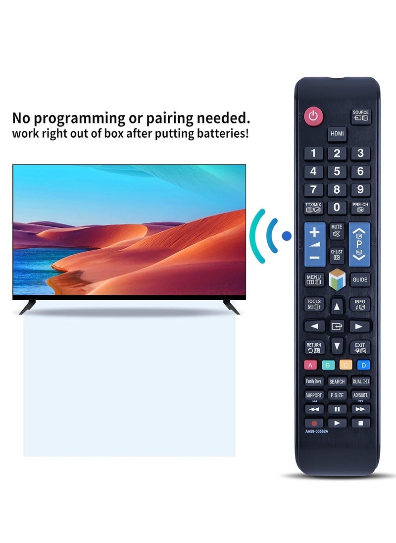 Replacement Remote Control for Samsung LCD/LED Smart TVs