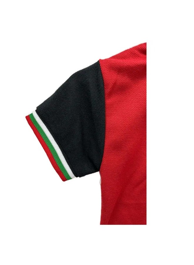 Brain Giggles Brain Giggles T-shirt for Kids National UAE Flag Design Unisex Polo Shirt (13-15 years) - Image 3