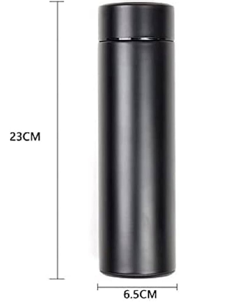 Marakoko Smart thermal coffee mug made of stainless steel with real-time temperature display. Keeps drinks hot for up to 8 hours. 500ml capacity, black color. Perfect as a coffee mug, heat-retaining cup, espresso cup, V60 coffee mug, Stanley-style mug, smart temperature mug, insulated travel mug, hot water mug, smart mug for everyday use. - Image 3