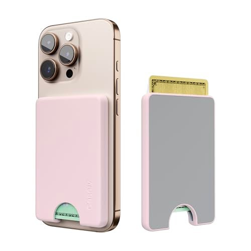 Casely MagWallet | Light Pink | Slim Wallet Card Holder | Compatible with MagSafe | Soft-Touch Hard Silicone | Holds Up to 3 Cards - Image 5