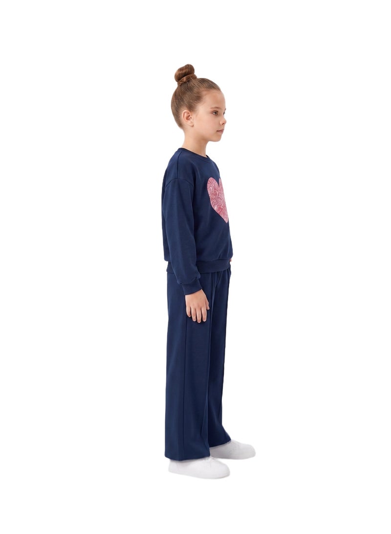 Bidani Sweetheart Cozy Lounge Set  - Dark Blue - Image 2