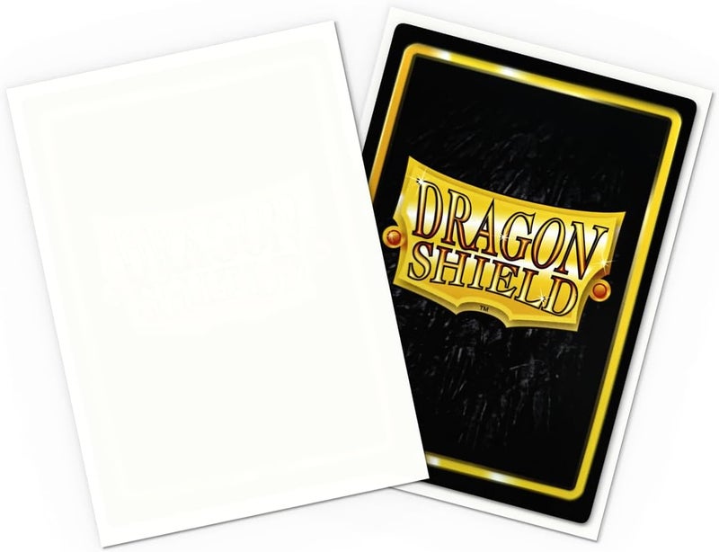 dragon shield | Standard Size Card Classic Sleeves | 100 CT - Smooth & Tough Premium TCG Sleeves - Compatible with Pokemon, Flesh & Blood, One Piece & Magic The Gathering | White - Image 3