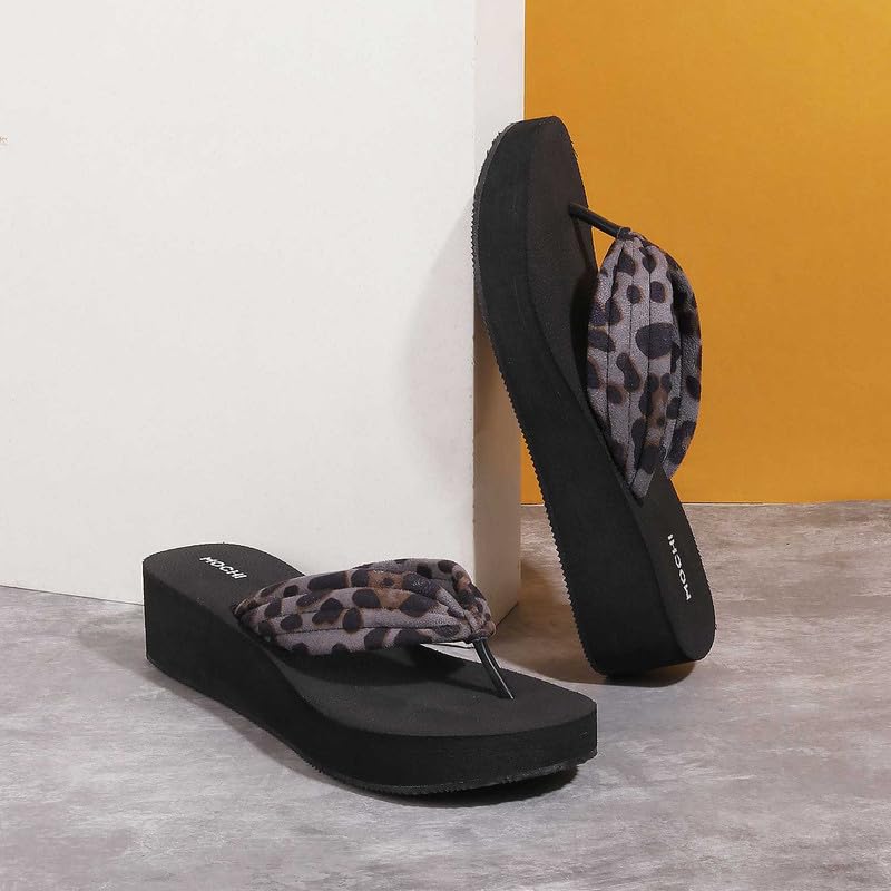 Mochi Black Fashion Slippers - 5 UK (38 EU) (32-1069) - Image 2