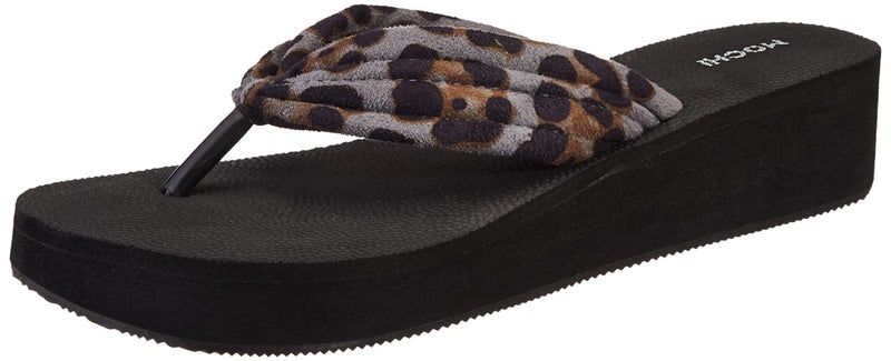 Mochi Black Fashion Slippers - 5 UK (38 EU) (32-1069) - Image 1