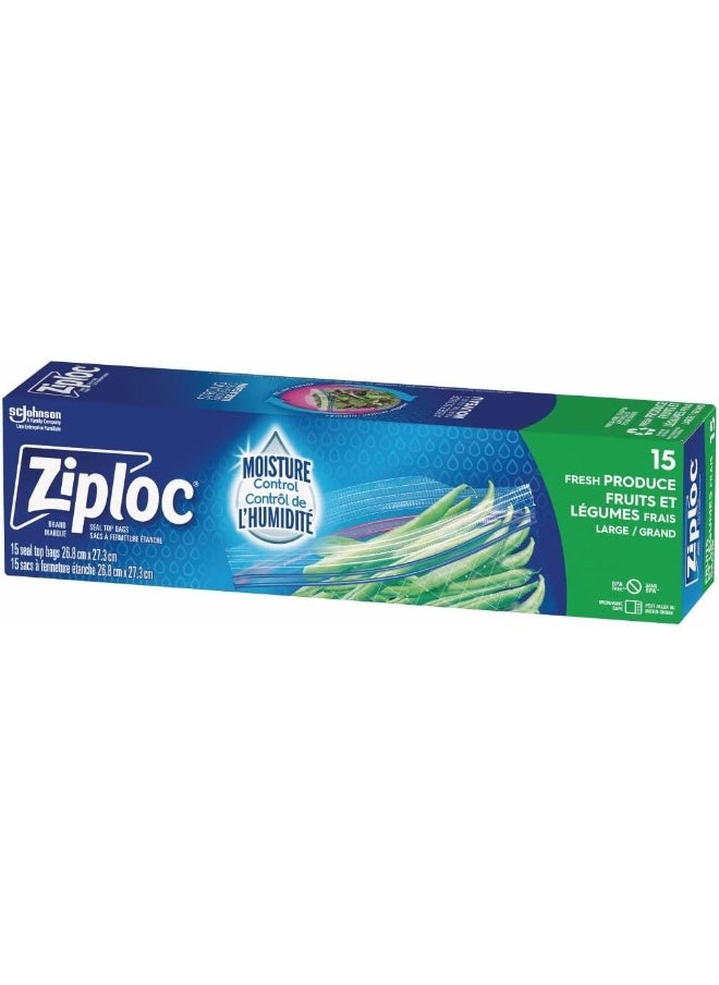 Ziploc Fresh Produce Bags Large - 15 Count  - Image 5