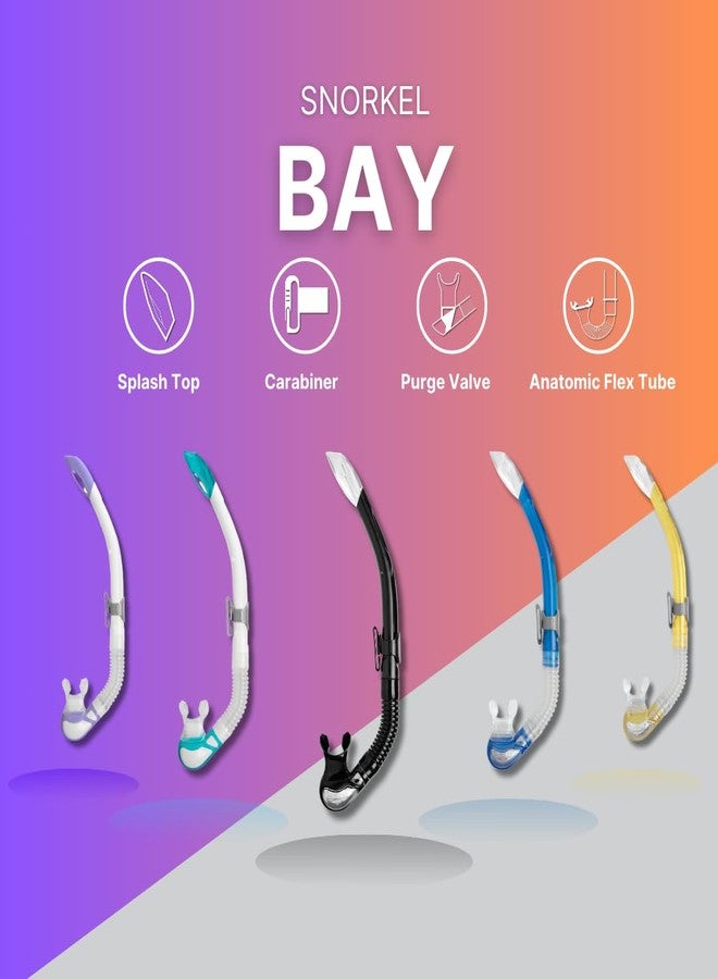 ماريس أنبوب تنفس للبالغين من ماريس باي مزود بصمام تصريف، وفوهة من السيليكون الناعم، وحامل قناع قابل للتعديل - Image 2